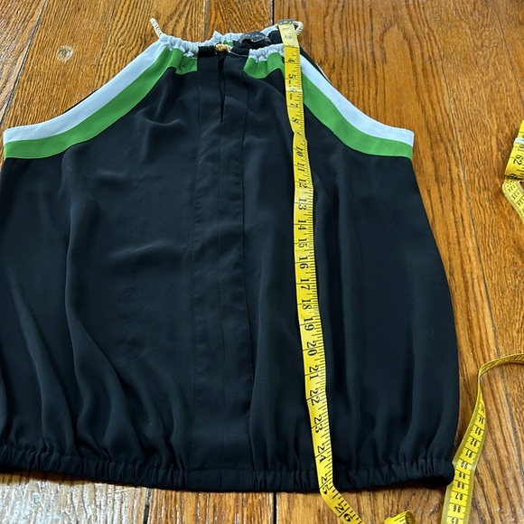 The Limited halter style blouse. Gold cord, navy blue and green. Size Medium. - Picture 5 of 10